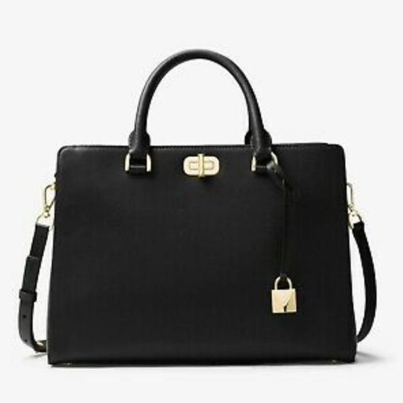 Michael Kors Handbags - Michael Kors Sylvie Large Leather Satchel Handbag